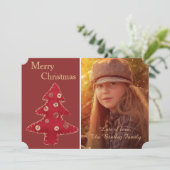 クラフトクリスマスツリーカスタムの写真 シーズンカード (スタンド正面)