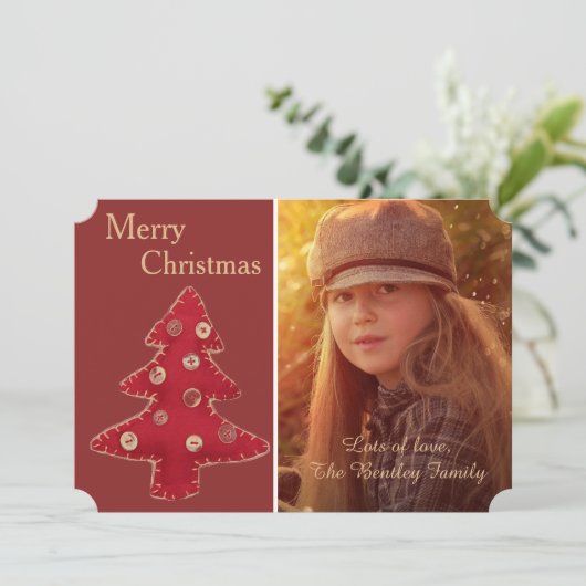 クラフトクリスマスツリーカスタムの写真 シーズンカード (スタンド正面)