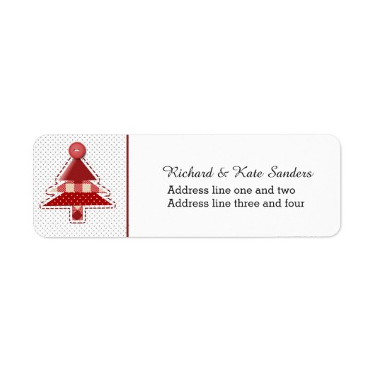 クラフトクリスマスツリー ラベル (正面)