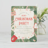 クラフトクリスマスパーティの招待状 招待状 (スタンド正面)