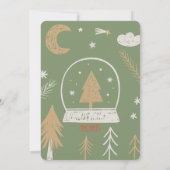 クラフトクリスマスパーティの招待状 招待状 (裏面)