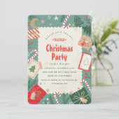 クラフトクリスマスパーティの招待状 招待状 (スタンド正面)