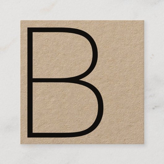 クラフトクールプロフェッショナルモノグラムスクエア スクエア名刺 (正面)