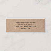 クラフトグモダンリーミニマルンエコプロフェッショナル スキニー名刺 (裏面)