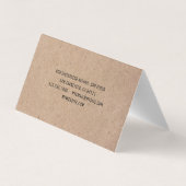 クラフトグモダンリーンオリミニマルーブツリープロフェッショナル 名刺 (裏面)