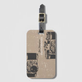 クラフトグランジヴィンテージカメラ撮影事業C ラゲッジタグ (正面縦)