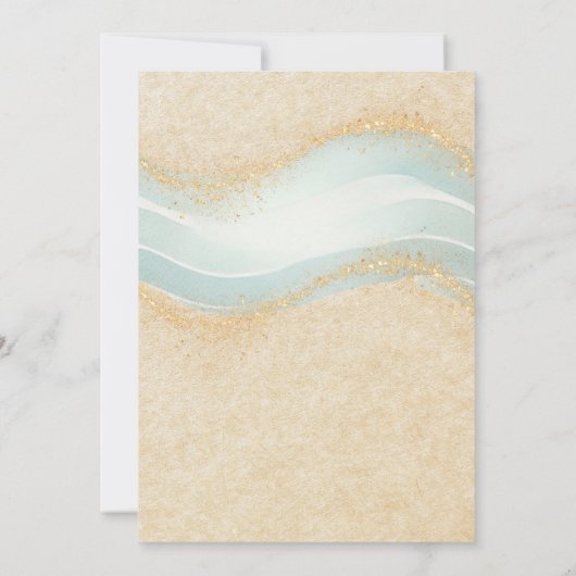 クラフトグリッターピエロフィッシュネモベビーシャワー 招待状 (裏面)