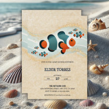 クラフトグリッターピエロフィッシュネモベビーシャワー