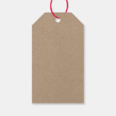 クラフトグリーンブラシスクリプトクリスマスヴィンテージトラック ギフトタグ (裏面)