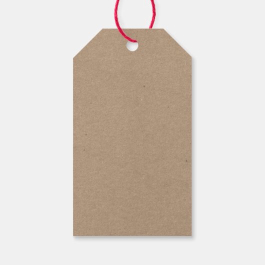 クラフトグリーンブラシスクリプトクリスマスヴィンテージトラック ギフトタグ (裏面)