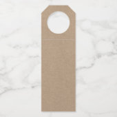 クラフトグリーンブラシスクリプトクリスマスヴィンテージトラック ボトルネックタグ (裏面)