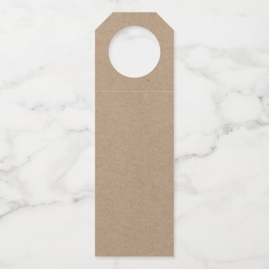 クラフトグリーンブラシスクリプトクリスマスヴィンテージトラック ボトルネックタグ (裏面)