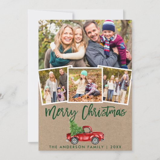 クラフトグリーンブラシスクリプトヴィンテージツruck 4枚の写真 シーズンカード (正面)