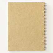 クラフトコットン素朴リースクリスマスファミリーレシピ ノートブック (裏面)