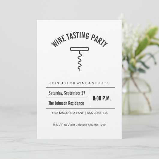 クラフトコレクションワインテイスティング招待状 招待状 (スタンド正面)