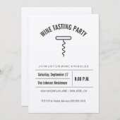 クラフトコレクションワインテイスティング招待状 招待状 (正面/裏面)