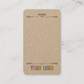 クラフトコーナー縦型名刺(丸) 名刺 (裏面)