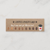 クラフトコーヒーロイヤリティパンチ ロイヤリティカード (正面)