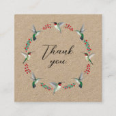 クラフトサンキューハミングバードリース スクエア名刺 (正面)