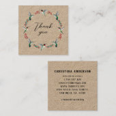 クラフトサンキューハミングバードリース スクエア名刺 (正面/裏面)