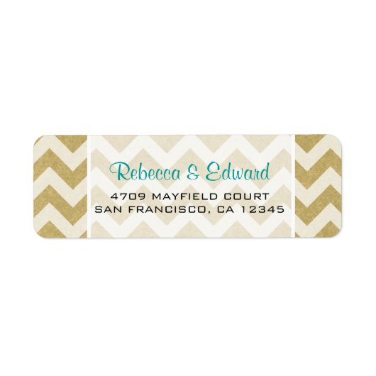 クラフトシェブロン住所 シール (正面)