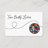 クラフトショップと用品の名刺 ロイヤリティカード (正面)