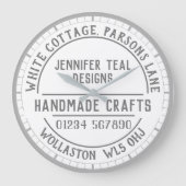 クラフトショップウォールクロック ラージ壁時計 (正面)