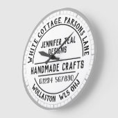 クラフトショップウォールクロック ラージ壁時計 (傾斜)