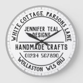 クラフトショップウォールクロック ラージ壁時計 (正面)