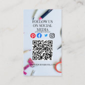 クラフトショッ絵を描ト・アーティスト・ワークショップ・キッズ 名刺 (裏面)