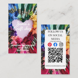 クラフトショッ絵を描プアートアーティストワークショップキッズ裁縫 名刺