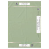 クラフトショーセージ赤面ピンク60 x 84 QRコード テーブルクロス (正面)