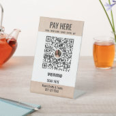 クラフトショーブースディスプレイQRコードペイペデスタルサイン 台座サイン (インサイチュ)