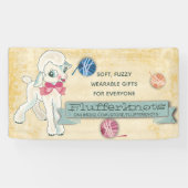 クラフトショー子羊の編み物クロシェhomespun ba 横断幕 (横)