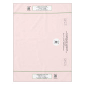 クラフトショー赤面グリーン52 x 70 QRコード テーブルクロス (正面)