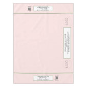 クラフトショー赤面グリーン52 x 70 QRコード テーブルクロス (正面)