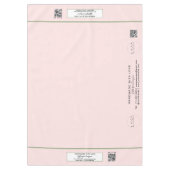 クラフトショー赤面セージ60 x 84 QRコード テーブルクロス (正面)