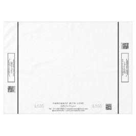 クラフトショー赤面セージ60 x 84 QRコード テーブルクロス