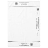 クラフトショー赤面セージ60 x 84 QRコード テーブルクロス (正面)