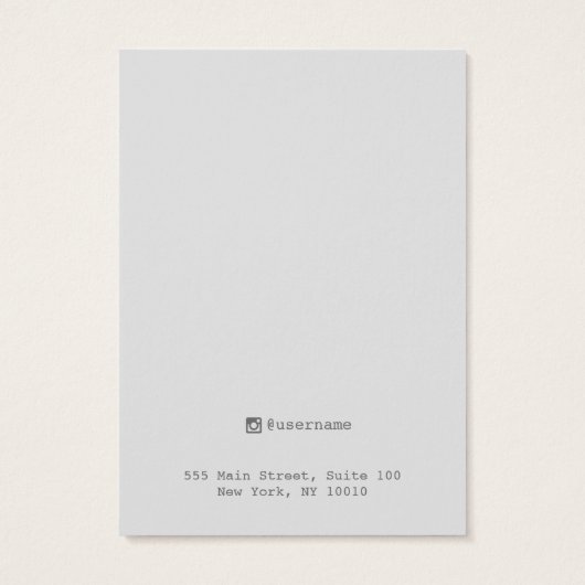 クラフトシンプルイヤリングジュエリー表示カード (裏面)