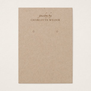 クラフトシンプルイヤリング表示カード