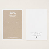 クラフトシンプルイヤリング表示カード (正面&裏面)