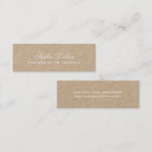 クラフトシンプルエレガントプレミアム スキニー名刺 (正面/裏面)