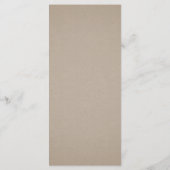 クラフトシンプル書道の素朴な緑結婚園 メニュー (裏面)