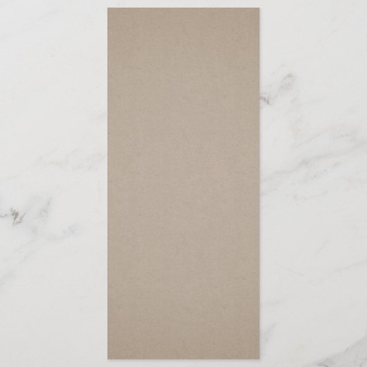 クラフトシンプル書道の素朴な緑結婚園 メニュー (裏面)