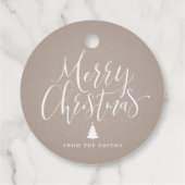 クラフトシンプル書道メリークリスマス フェイバータグ (裏面)