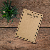 クラフトシンプル紙イヤリングフレームの表示ロゴの追加 名刺