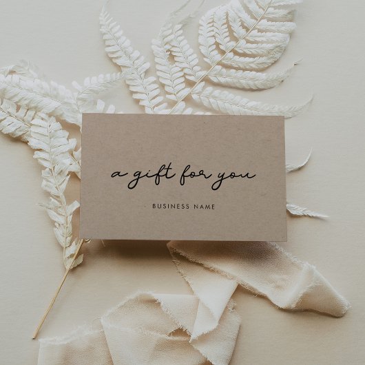 クラフトシンプル紙ギフト券