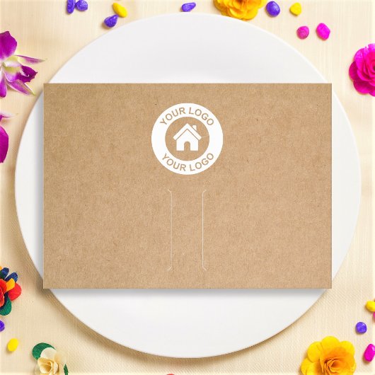 クラフトシンプル紙ヘアクリップバレットディスプレイカード 名刺