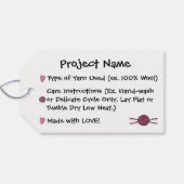 クラフトスカル-編み物&クロシェ(ヘアボウ) ギフトタグ (裏面横)